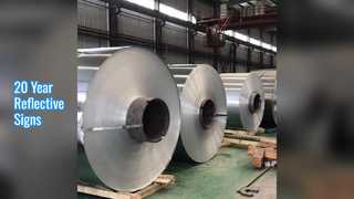 耐久性のある道路標識 20 年間の反射率