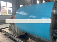 建物の装飾合金 1060 H24 色はアルミニウム シート 0.32 X 914mm の生産する Ral 9016 アルミニウム複合パネルの上塗を施しました