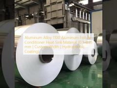 アルミニウム合金 1100 アルミ箔エアコンヒートシンク材料 (0.1–0.15 mm | カスタム幅 | 疎水性コーティング)