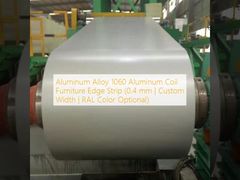 アルミニウム合金 1060 アルミニウム コイル家具エッジ ストリップ (0.4 mm | カスタム幅 | RAL カラー オプション)