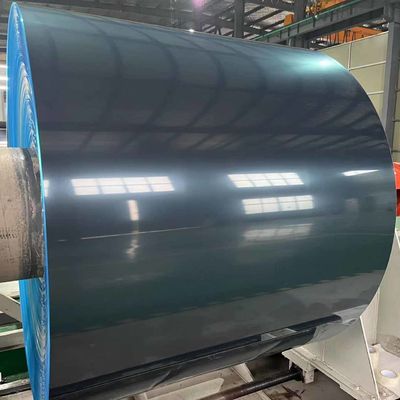 合金3003 Ral 7047 PVDF 漆塗りのアルミニウムシート 0.75mm x 48' 金属商用屋根のためのプリペイントアルミニウムコイル
