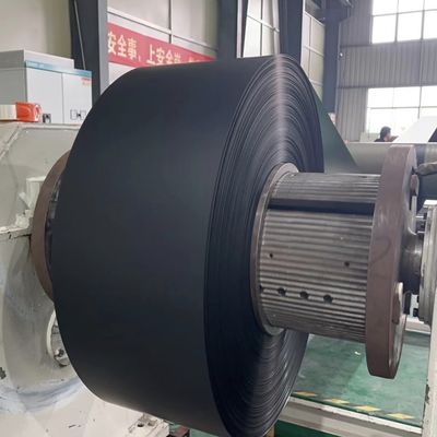 ブラック0.6mm プリペイント 配線用コンベヤーベルト用 カラーコーティング アルミコイル