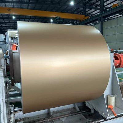0.08mm 厚さ 45mm 幅 ローラブルリッジ換気テープ製造のためのプリペイントアルミホイルコイル