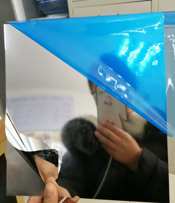 家庭装飾パネルに使用される合金1085アルミニウムシート厚さ0.40mmミラー仕上げアルミニウムシートゴールドカラー